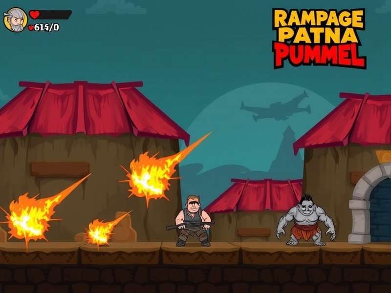 Intense combat in Patna's streets Rampage Raiders Patna Pummel Gameplay Screenshot